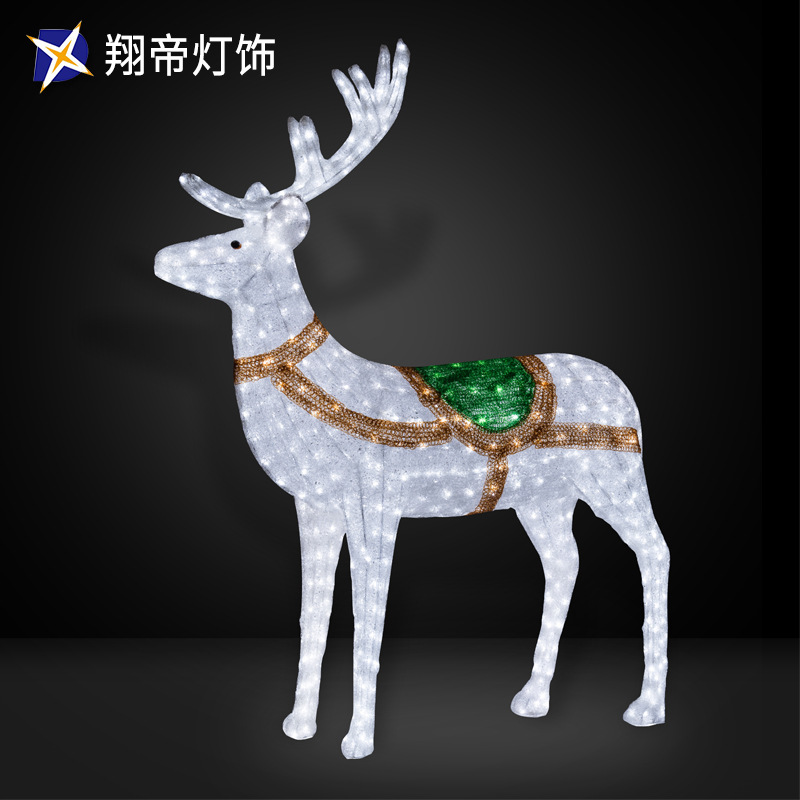 LED动物造型灯园林景观灯麋鹿装饰灯仿真动物灯滴胶造型灯