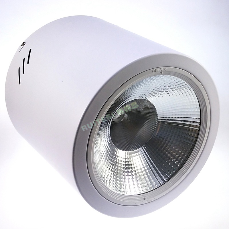 LED一体化冲压明装COB天花灯外壳 LED明装筒灯套件40-50W外壳