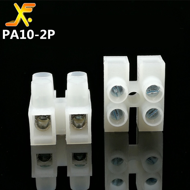 PA10-2P端子台500-2P接线端子二位接线柱端子台针玉连接器