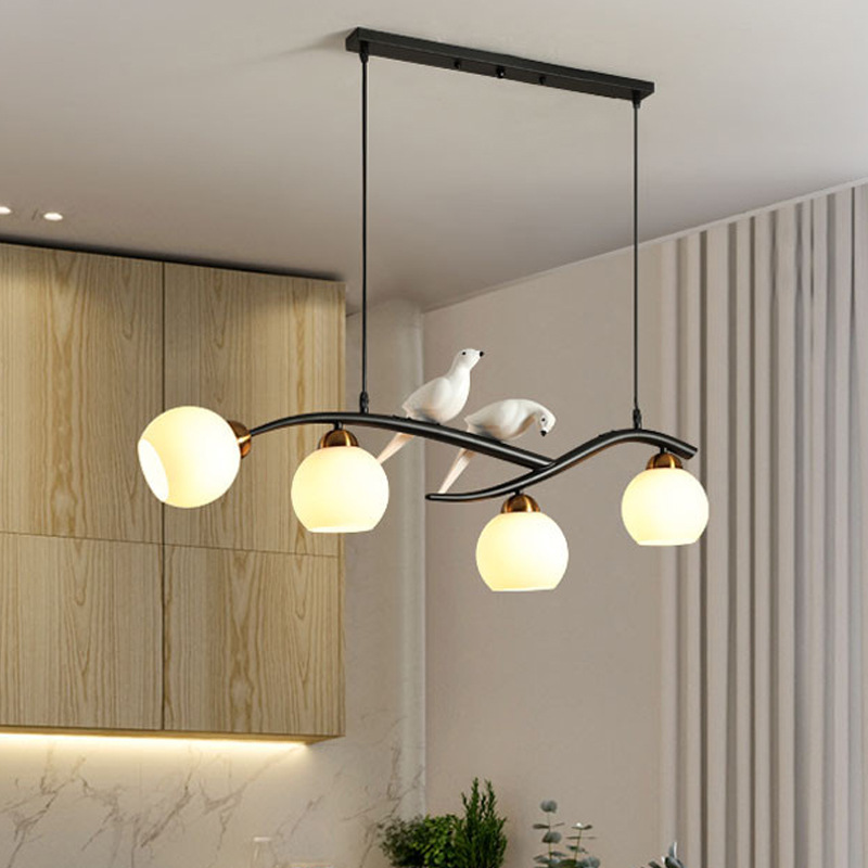 餐厅吊灯北欧风格小鸟简约现代饭厅灯创意餐桌灯2020年新款灯具