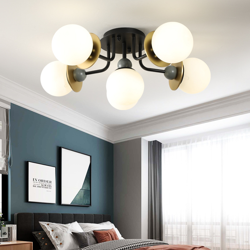 灯具现代简约大气家用创意个性卧室吸顶灯魔豆灯北欧轻奢客厅吊灯