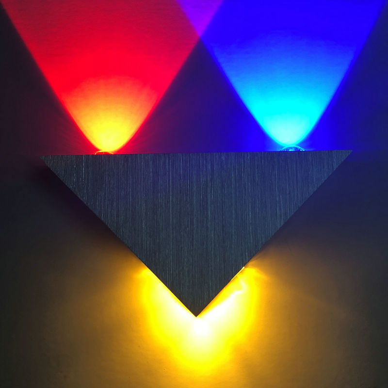 led三角形壁灯创意室内墙灯3w9w走廊过道灯ktv酒吧背景墙装饰灯