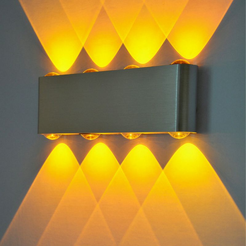 LED8w长方形壁灯创意铝材灯走廊过道灯会所酒吧ktv背景墙装饰灯