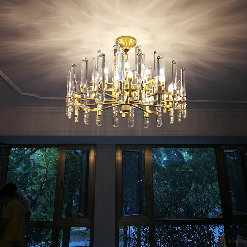 轻奢水晶吊灯客厅创意个性设计师全铜北欧灯具餐厅卧室2020年新款