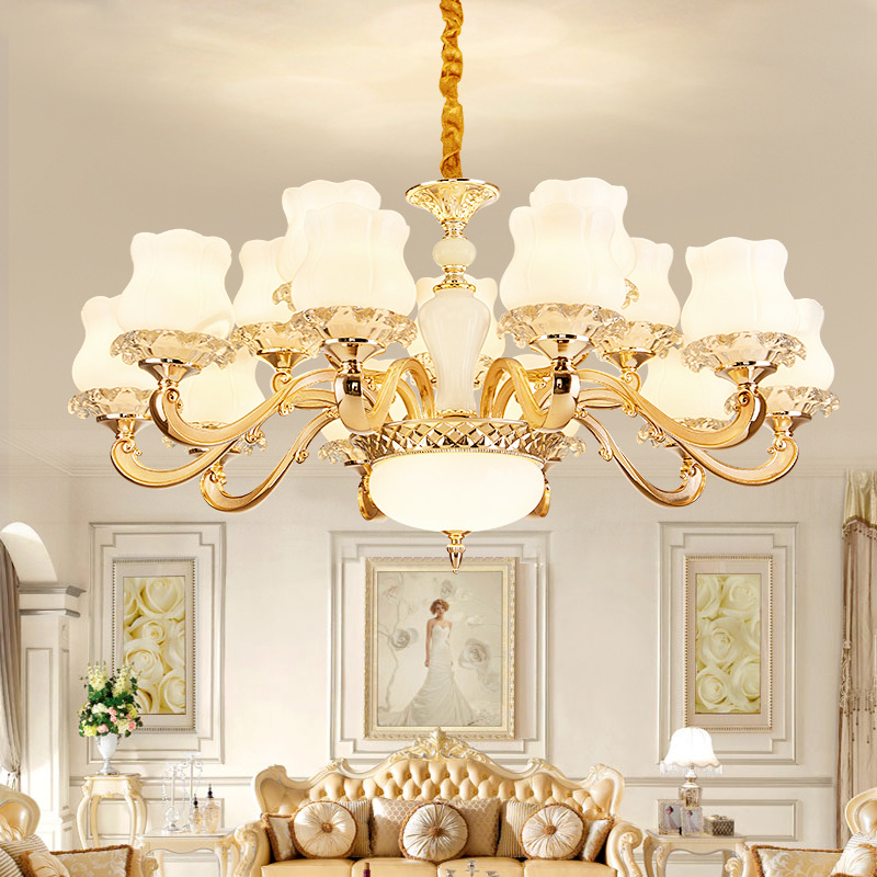 锌合金客厅欧式吊灯  创意家用灯饰照明装饰灯具锌合金卧室餐厅灯