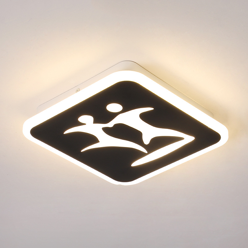 新款现代简约方形过道灯 家用亚克力LED吸顶灯走廊灯玄关灯饰灯具