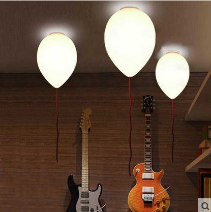 简约温馨儿童房灯具现代创意卧室灯个性餐厅阳台气球玻璃吸顶灯