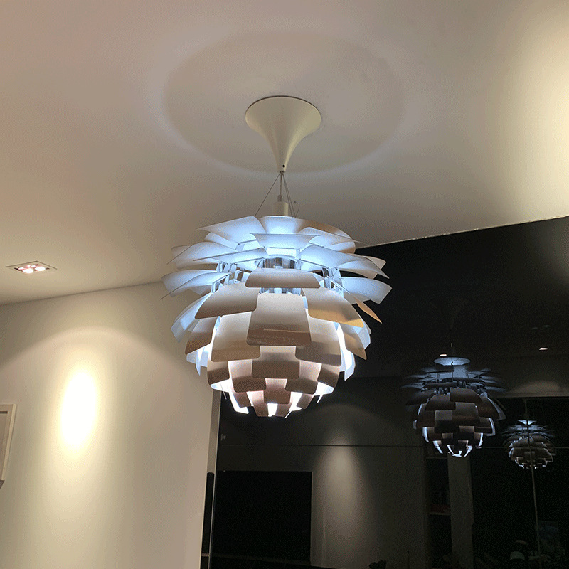丹麦现代简约千叶片松果PH5吊灯客厅餐厅北欧创意铝材吊灯