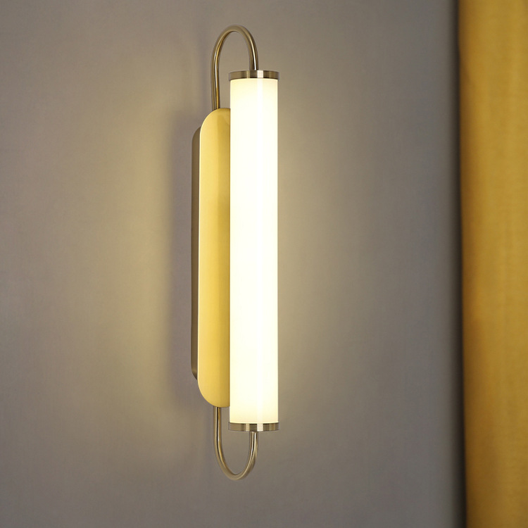 北欧简约壁灯长条卧室床头灯简约后现代客厅背景墙灯走廊暖光LED