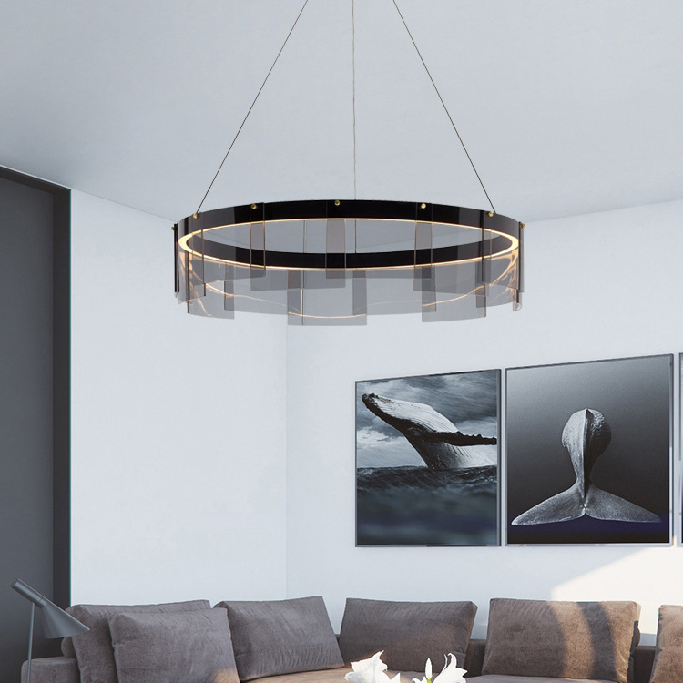 现代简约客厅艺术吊灯后现代个性北欧创意卧室设计师样板房玻璃灯