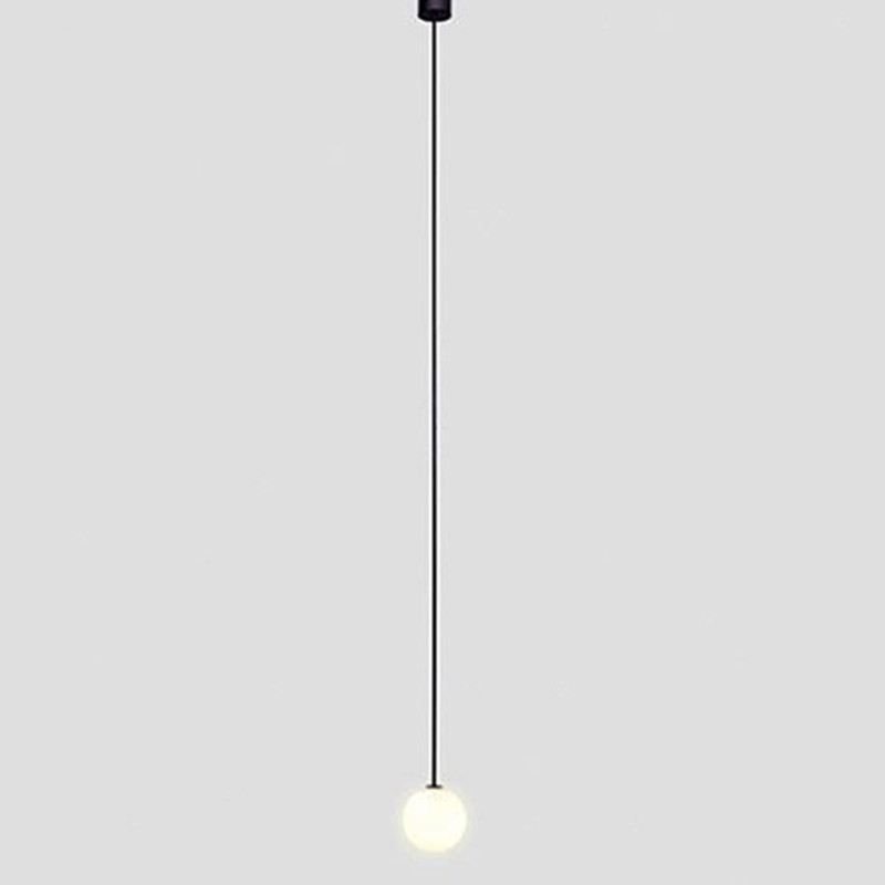 极简单头小吊灯北欧简约现代设计创意个性餐厅吧台卧室床头吊灯