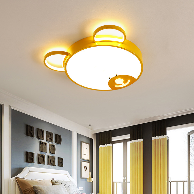 北欧卧室灯简约现代创意LED吸顶灯家用大气新款温馨儿童房客厅灯
