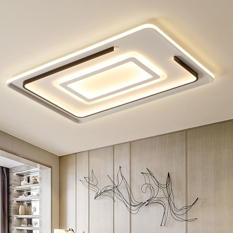 2020年新款LED吸顶灯创意个性简约现代大气长方形客厅卧室家居灯