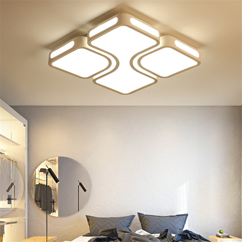 客厅灯长方形led吸顶灯具 现代简约房间灯大气家用创意主卧室灯饰