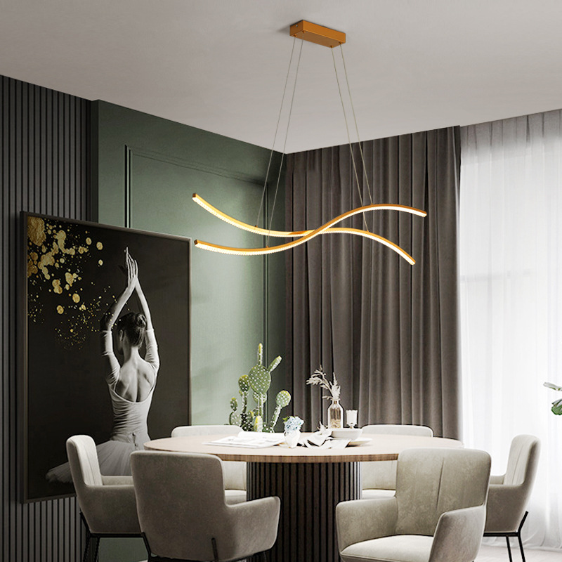 新款后现代简约北欧工业风餐厅办公室吊灯一件代发直销铁艺灯具