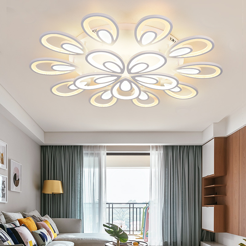 现代简约客厅灯具圆形创意个性大气家用主卧室灯房间灯LED吸顶灯