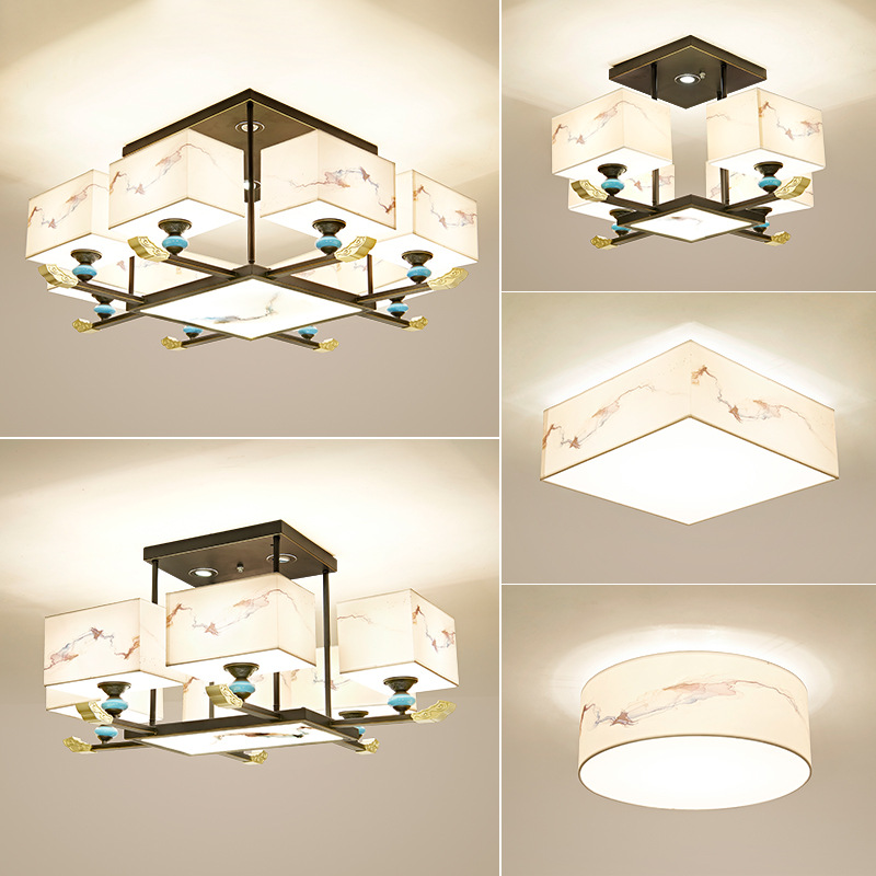 2020新款中式客厅卧室吸顶灯中国风简约现代茶室书房创意中式灯具