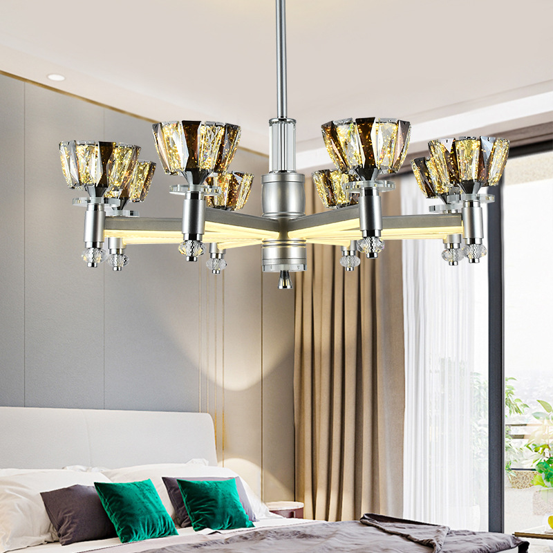 北欧轻奢风格创意LED吊灯后现代简约大气艺术卧室餐厅客厅吊灯
