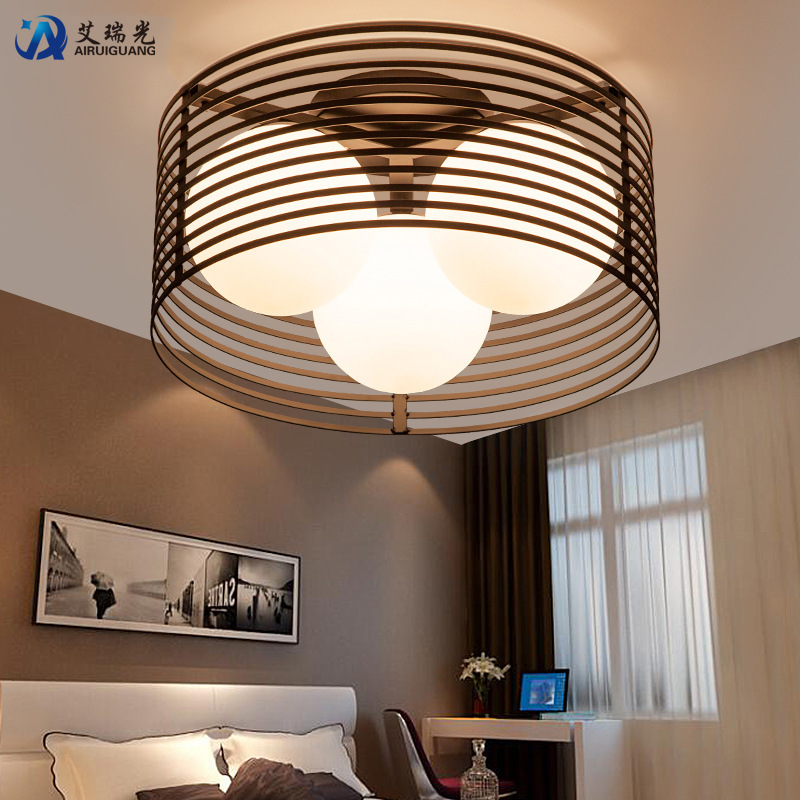 现代简约LED吸顶灯 个性创意圆形卧室书房客厅吸顶灯厂家直销