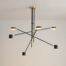 北欧客厅灯现代铁艺创意亚克力个性餐厅吧台灯设计师LED卧室灯具