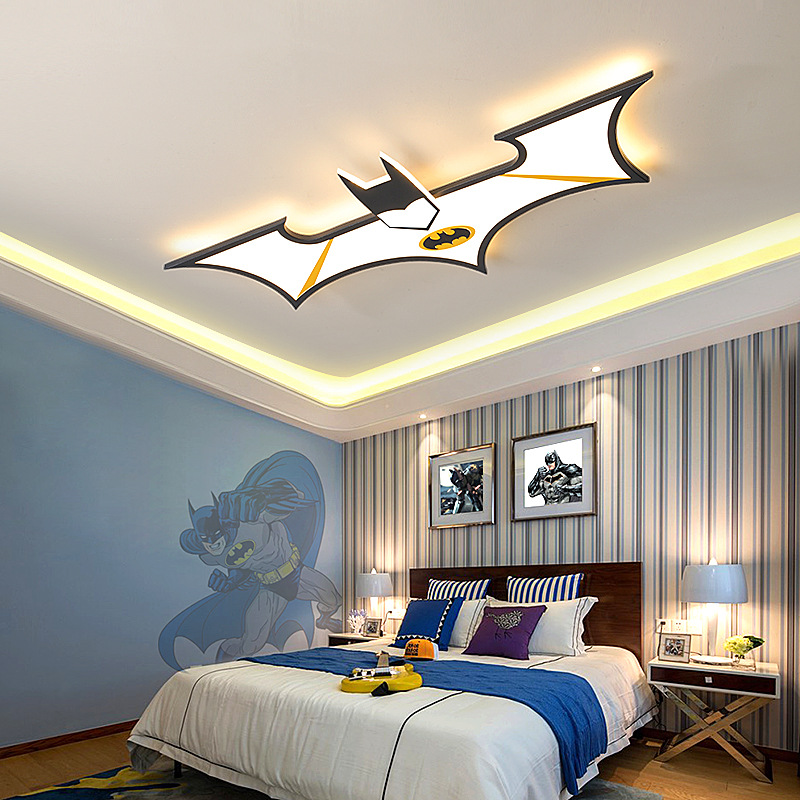 儿童房吸顶灯LED创意男孩房间卧室灯小孩幼儿园蝙蝠简约现代灯具