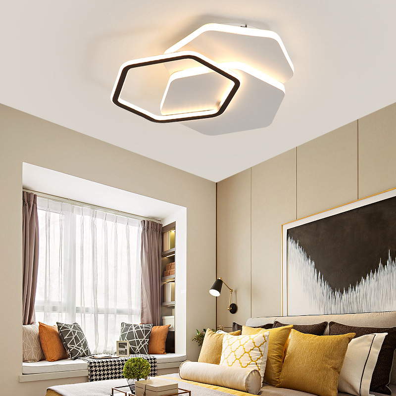 2020年新款北欧led卧室吸顶灯简约现代大气创意个性调光房间灯具