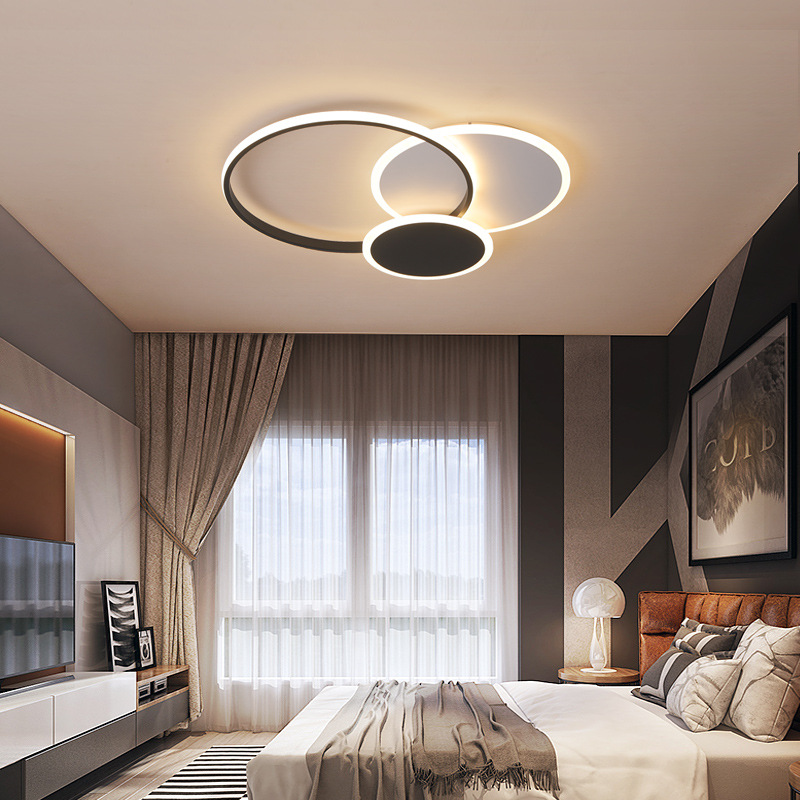 跨境简约现代led吸顶灯 温馨大气个性亚克力北欧卧室客厅吸顶灯