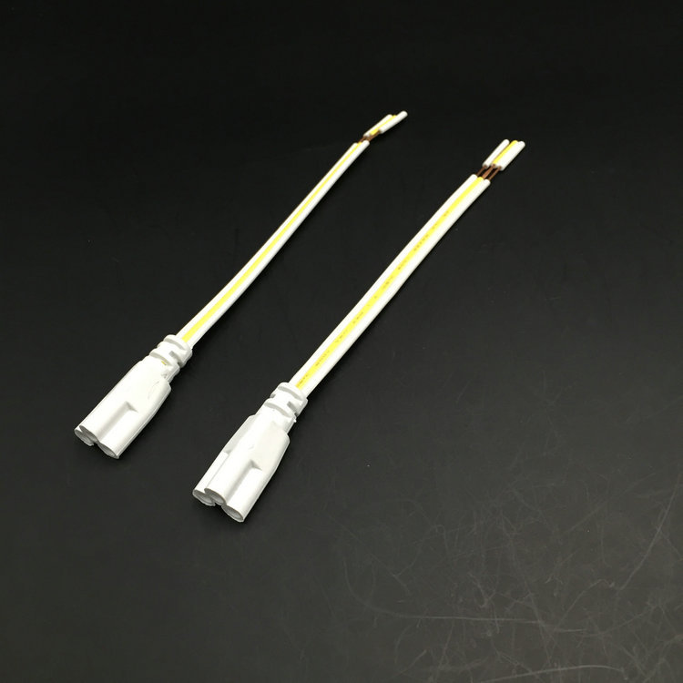 三插线 T5/T8插头线 PVC插头连接线 常规日光管安装连接插头线