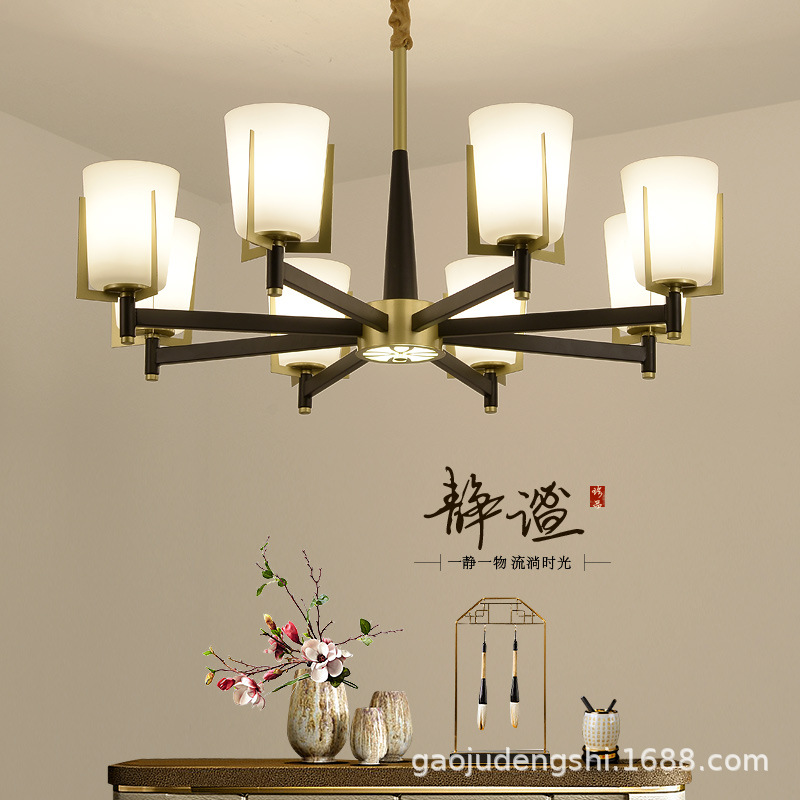 新中式吊灯客厅卧室灯餐厅书房灯简约现代中国风酒店大气茶室灯具