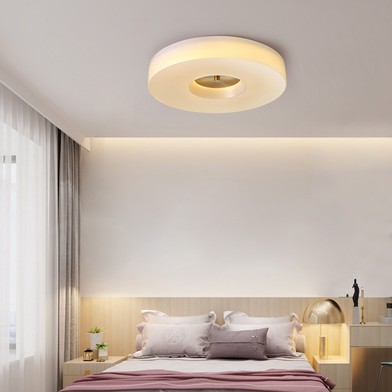 现代简约吸顶灯创意大气北欧设计师餐厅灯艺术样板间纯铜卧室灯具