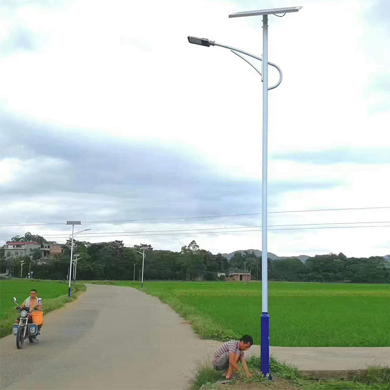 厂家直销新农村太阳能路灯价格 6米30W工程款海螺臂现货扶贫项目