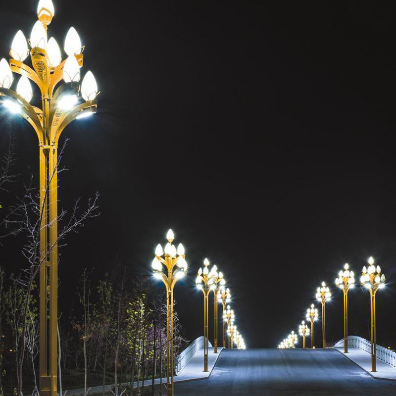 厂家生产10米大型户外景观灯15米玉兰灯道路亮化照明特色led路灯
