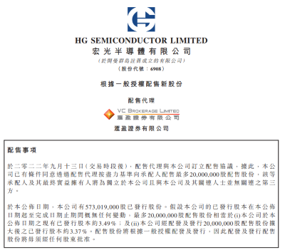 宏光半导体拟募资6400万港元,加强MiniLED等项目研发能力
